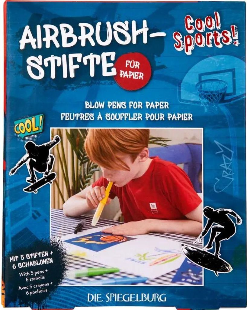 Coppenrath Verlag|Die Spiegelburg Airbrush-Stifte für Papier - Cool Sports!