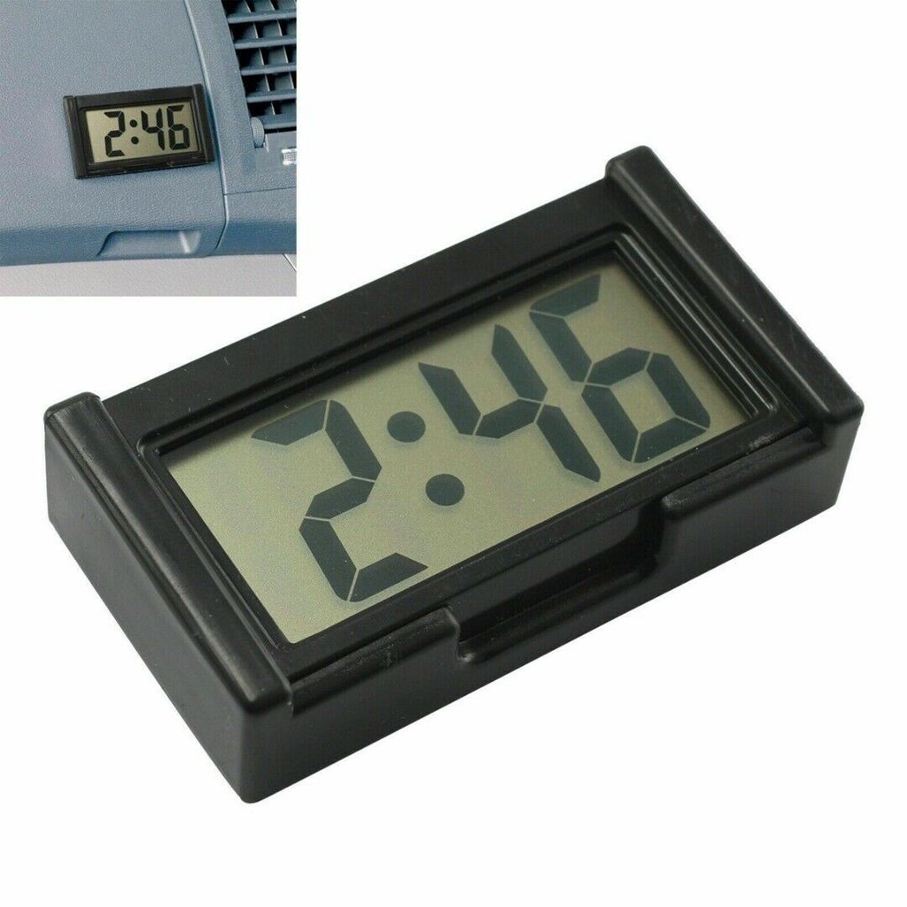 Auto Armaturenbrett Digital Uhr Mini LCD Digitaluhr Datum für PKW Auto LKW KFZ 
