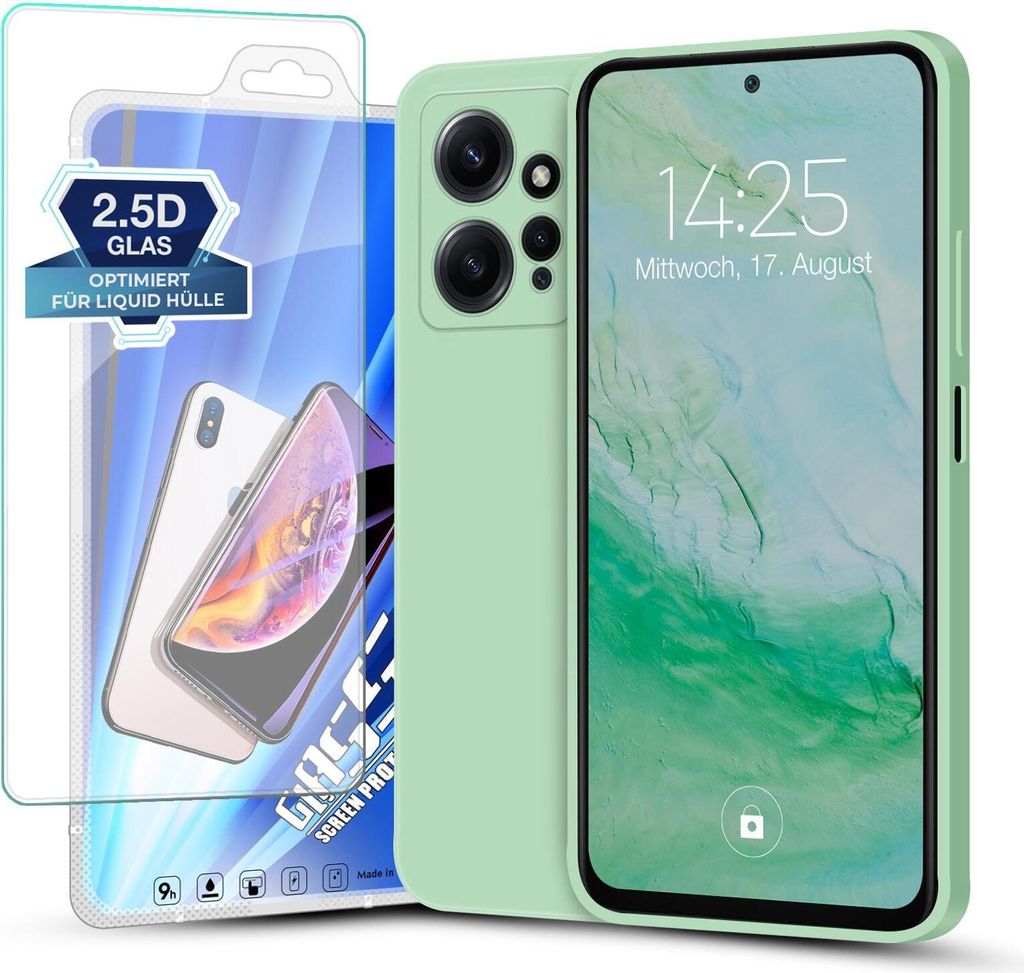 Hülle für Xiaomi Redmi Note 12 mit 9H Displayglas Produktbild 