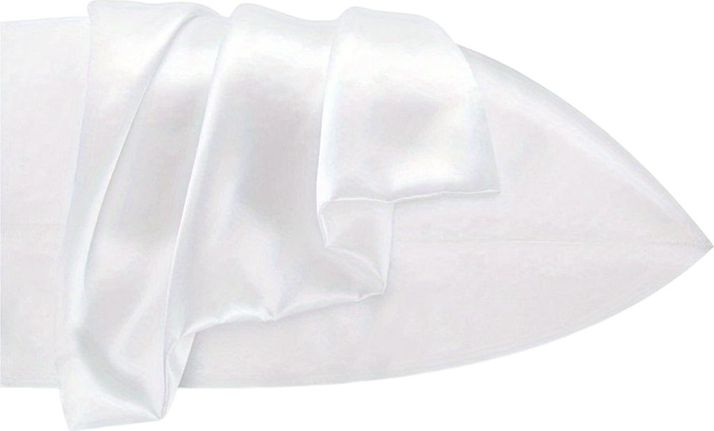Satin-Kissenbezug, einfarbig, glänzend, antistatisch, mit unsichtbarem Reißverschluss, als Einweihungsgeschenk für das Schlafzimmer