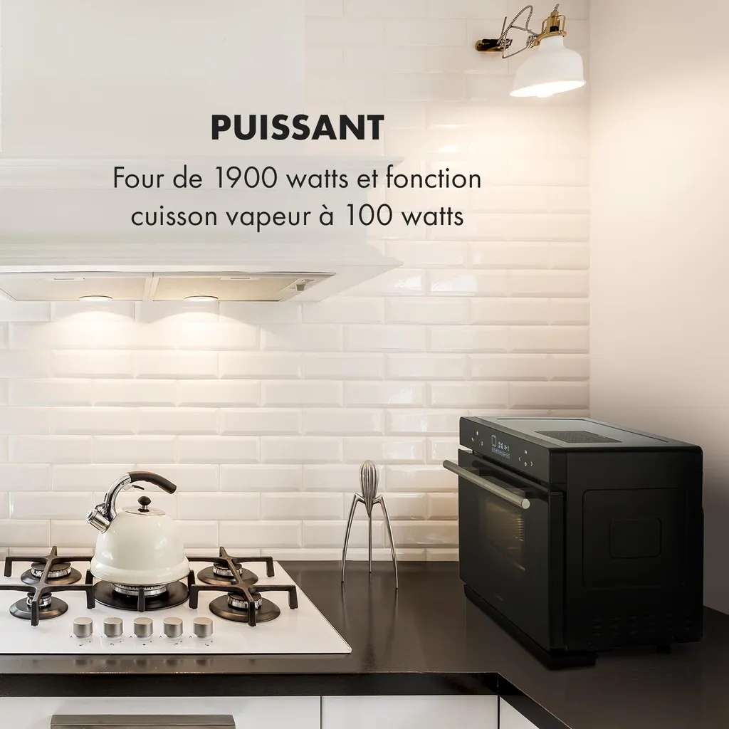 Four vapeur 24L MasterFresh avec panneau tactile 2200W Noir Classe A - 2