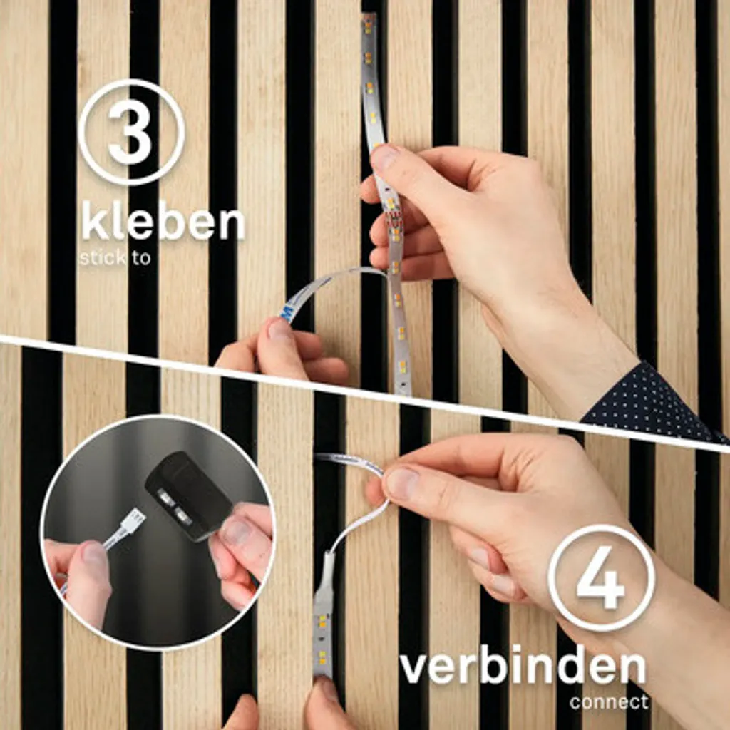 Solution LED pour Panneau Décoratif 260cm : Kit Prêt à Poser Briloner - 12