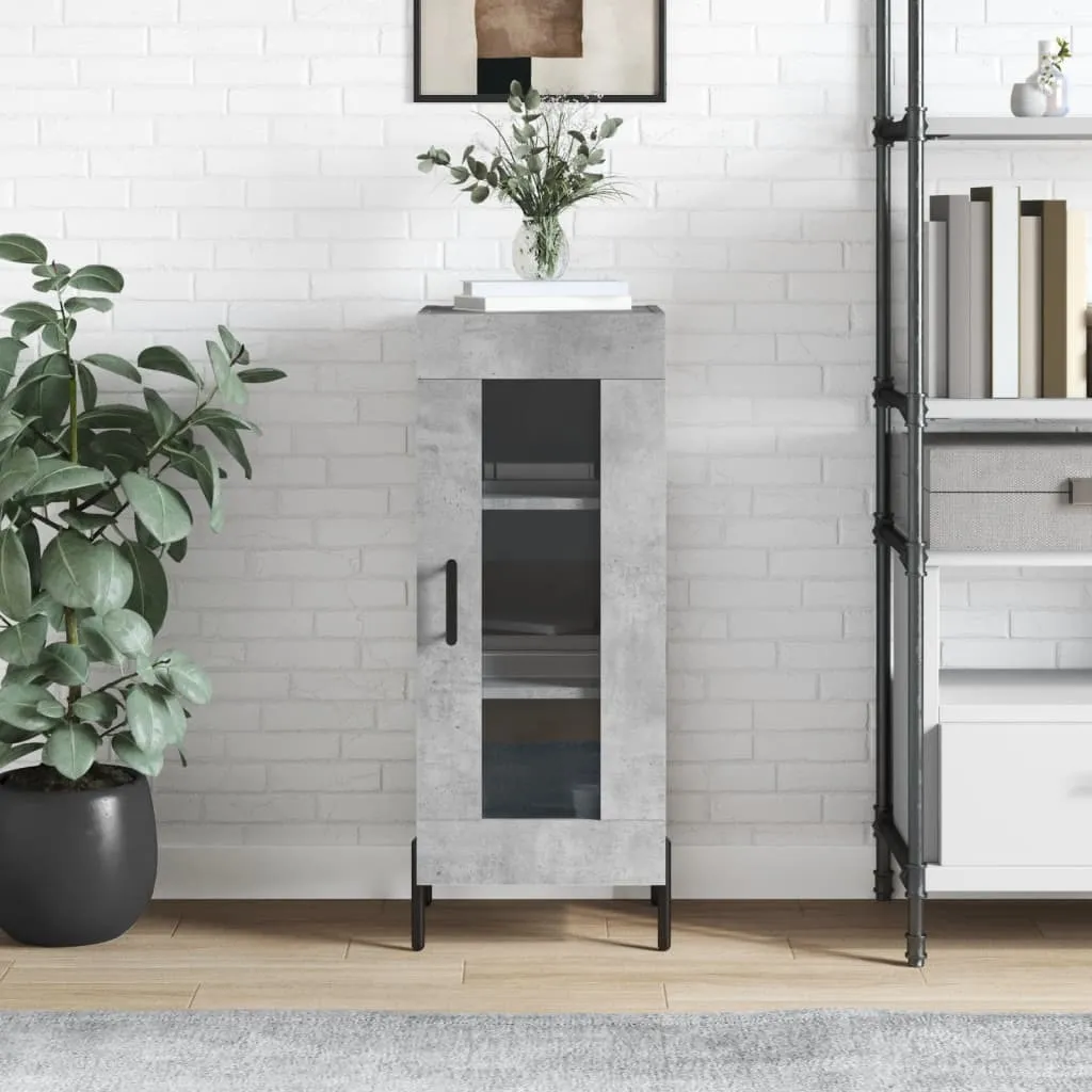 Madia Moderna Grigio Cemento 90 cm | vidaXL Mobile Contenitore Stretto