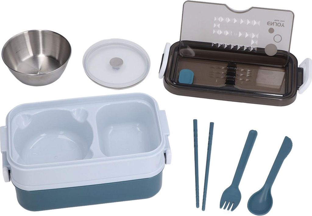 Lunch Box 2 Tier Stackable Container Folding Buckle Edelstahl isoliert Lunch BoxTony Carolan Edelstahl Typ 200ml 304 Edelstahl Suppenschüssel