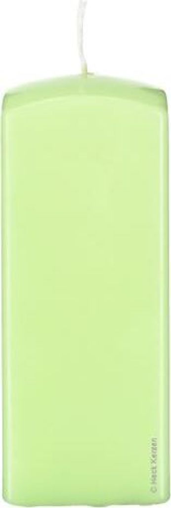 Quader, Quadratische Kerzen Kiwi Hellgrün 60 x Ø 60/60 mm, 4 Stück