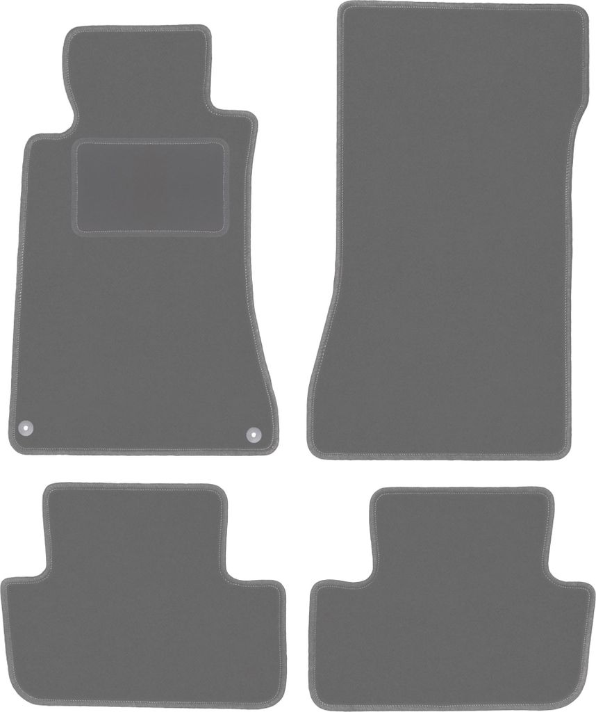 Graphit-Fußmatten für: Mercedes CLK W209 Coupé (1997-2009)