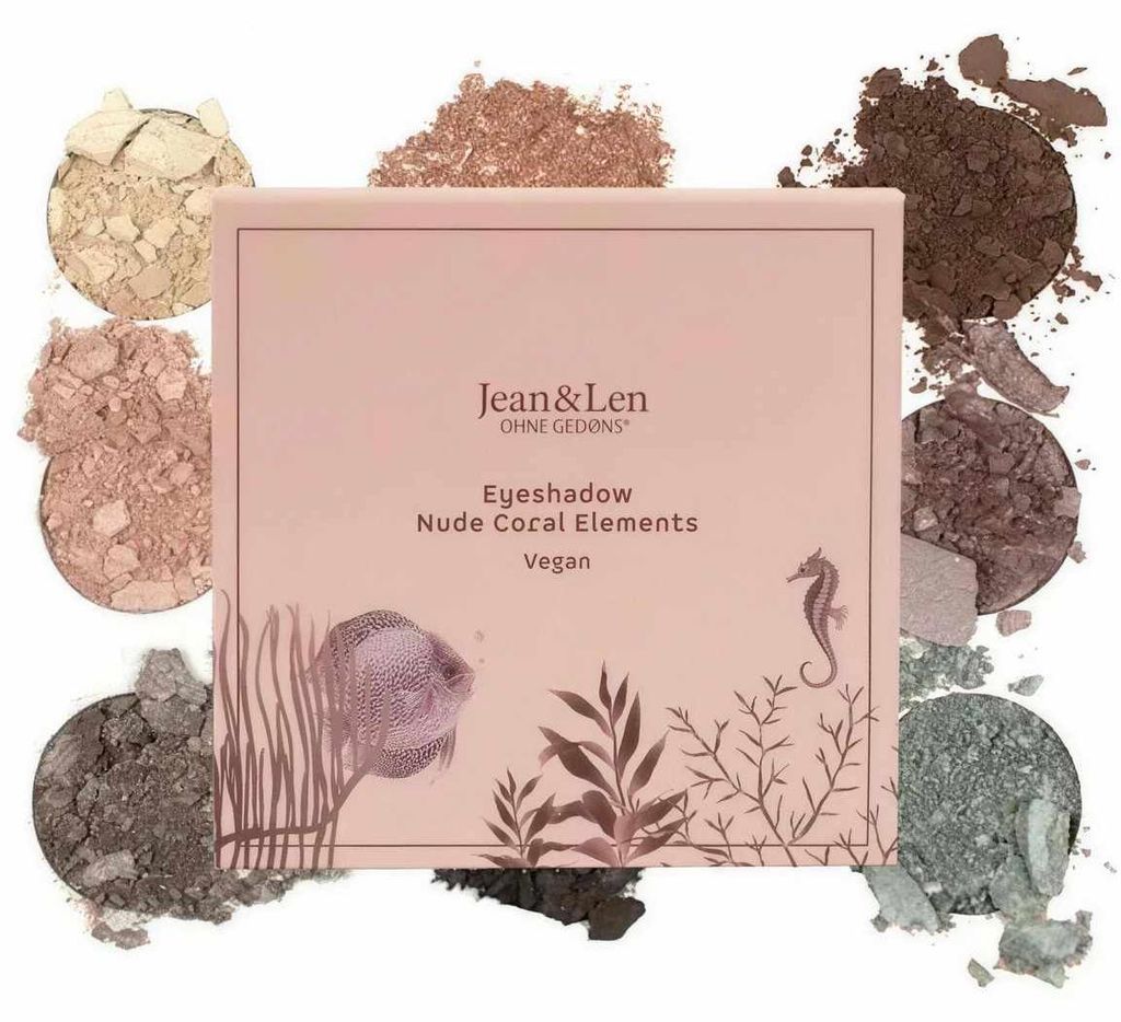 Jean&Len Lidschatten Palette Nude Coral Elements, 9-teilig Produktbild 