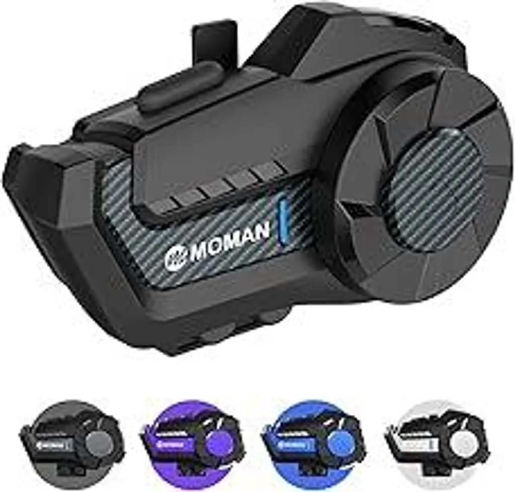 Moman H2 Pro Interfono Moto Bluetooth 5.1: Comunicazione Wireless 1000m