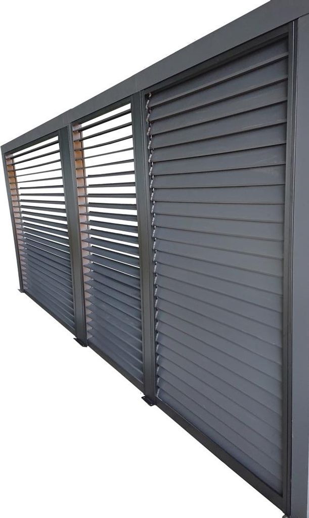 Ventelles latérales mobiles en aluminium pour pergola Image du produit 