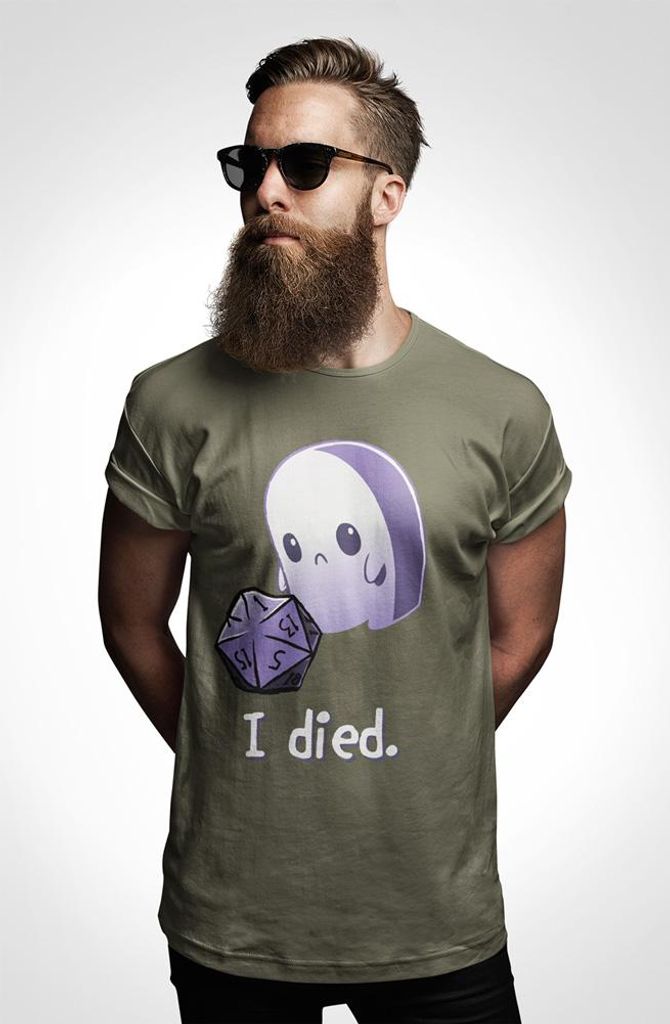 D&B Uni Polo GM00008 I Died MilitärGrün-Größe 5XL