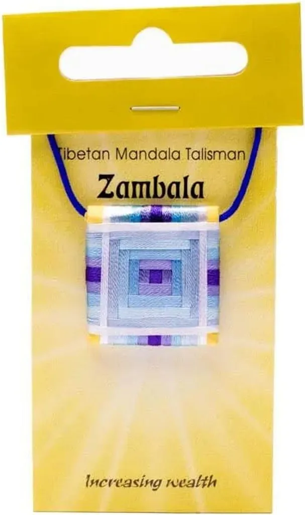 Pendentif talisman mandala Zambala 2,5 cm lot de 2 bijoux bouddhistes