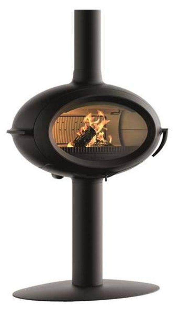 Poêle à bois BRIO SUR PIED - 7 kW - Rdt: 76% - B. 50 cm - Image du produit 