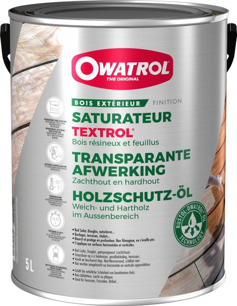 Textrol Holzsättiger Ch Rust 5l - Owatrol Produktbild 