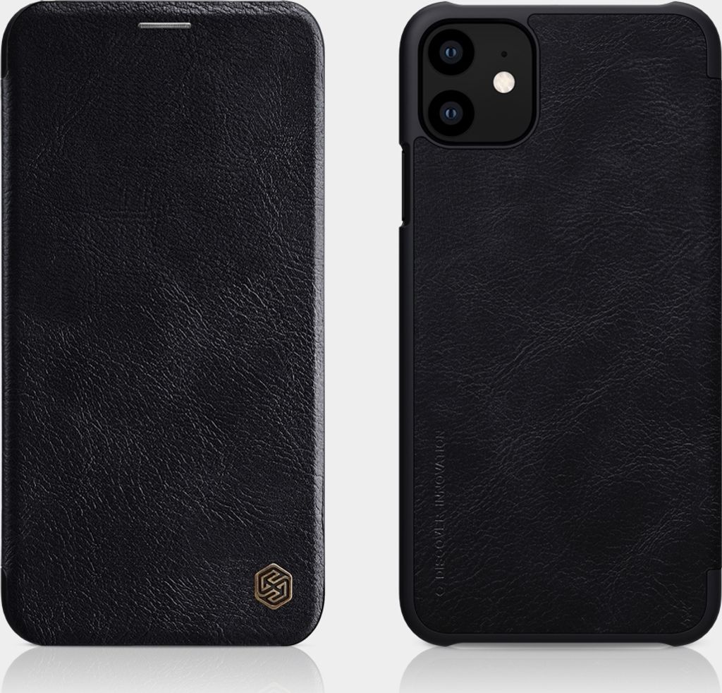 Schutzhülle Kunstleder Flipcase Cover für Apple iPhone 11 Pro 5.8 Zoll Schwarz Tasche Etui