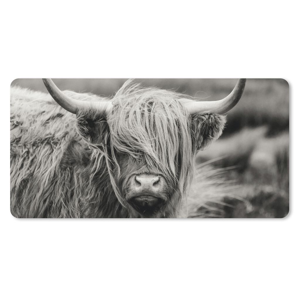 MuchoWow® Schreibtischunterlage Schottischer Highlander - Produktbild 