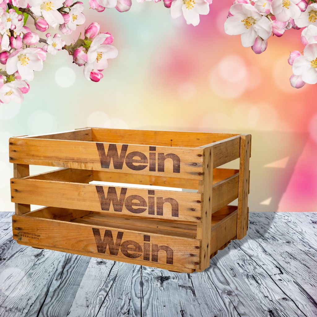 Originale Badische Weinkiste Wein Wein Wein 50x35x28 cm Obstkiste alt rustikal