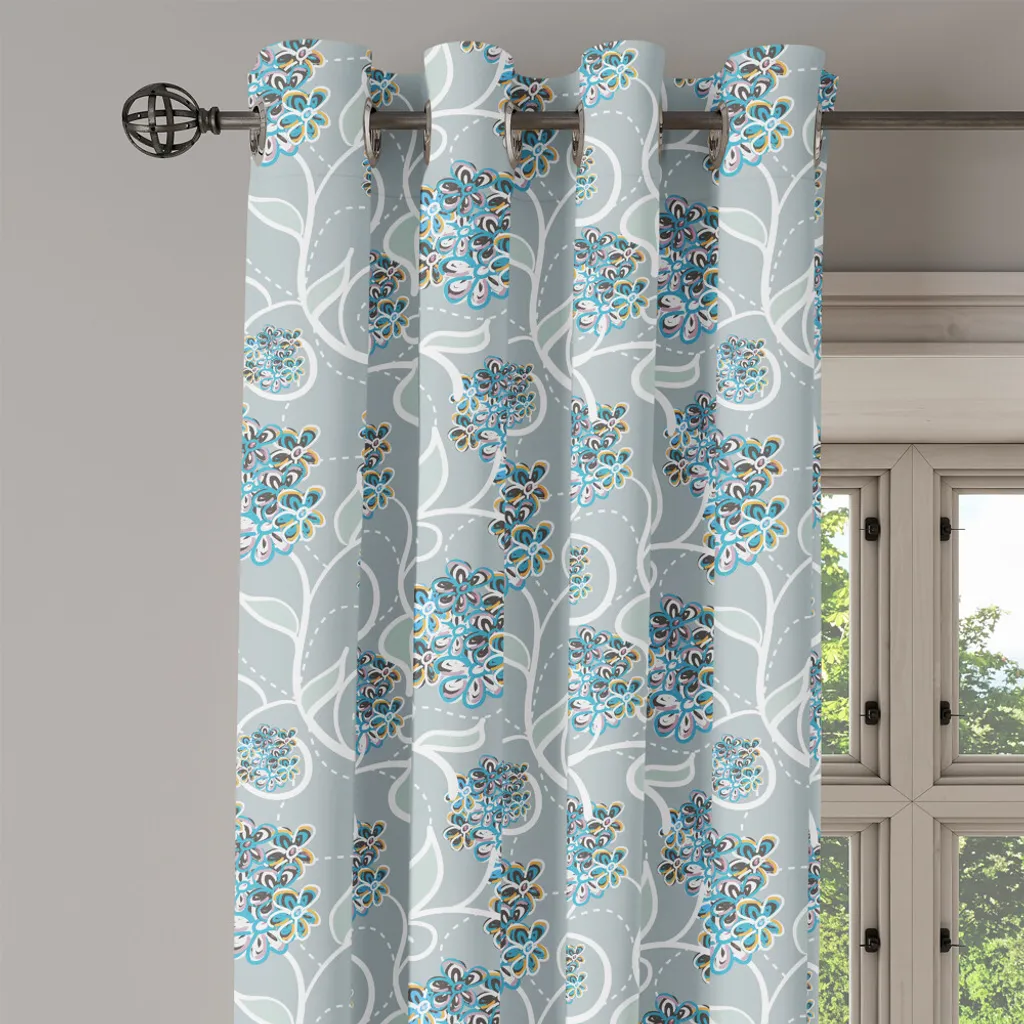 Paire de rideaux décoratifs marguerites essence florale 280x245 cm - 2