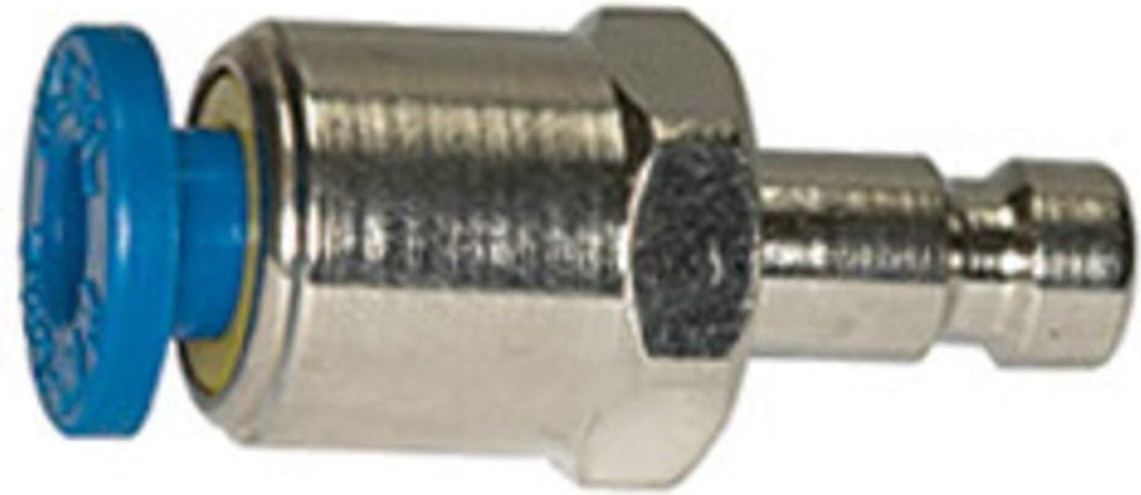 Riegler Einstecknippel push-in 4 mm, für Kupplungen NW 2,7, Messing vern.