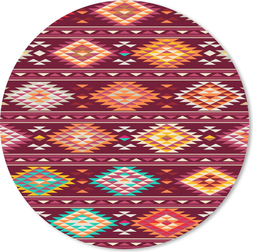 MuchoWow Mauspad Mousepad Muster - Amerikanische Ureinwohner - Amerika 30x30 cm - Mousepads - Maus Mat - Pad - Mausunterlage - Tischunterlage - S...