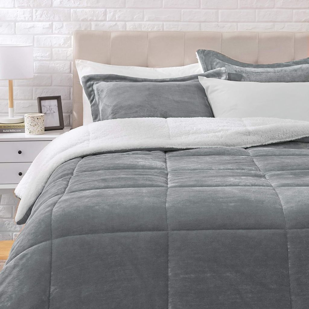 Bettdecke,Sherpa-Bettwäsche-Set,135x200cm,200x200cm Produktbild 