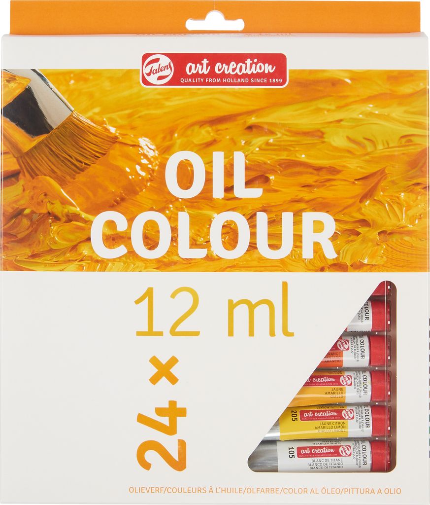 Talens 9020124M, Wielo, Farba olejna, Płynny, 12 ml, 24 Zdjęcie produktu 