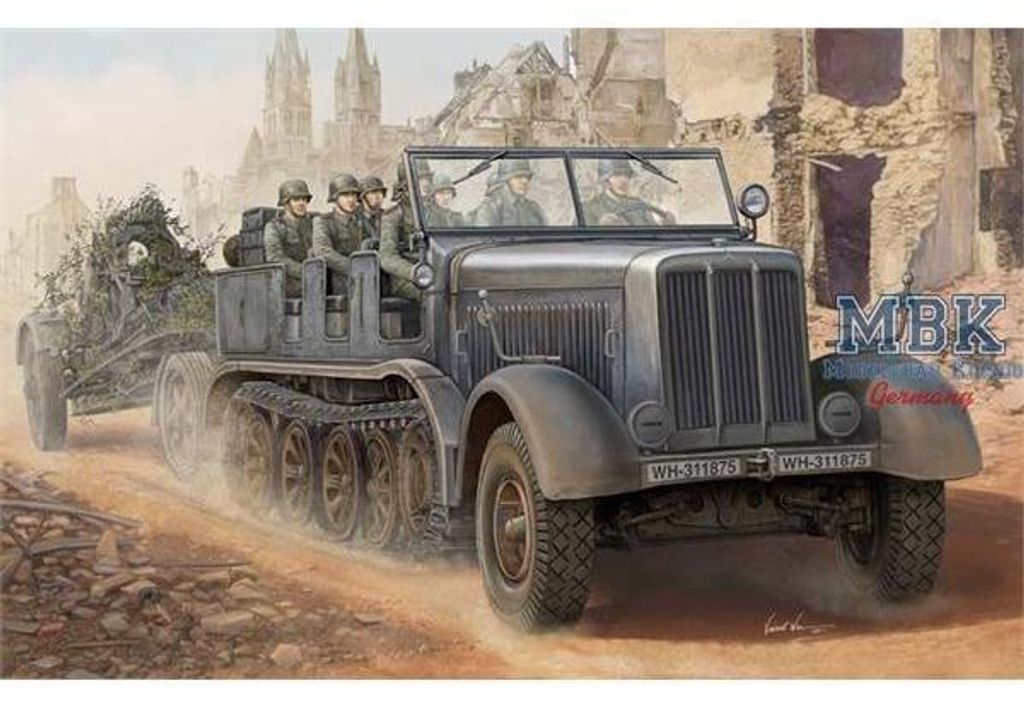 Trumpeter Sd.Kfz.8 Schwerer Zugkraftwagen 12t 1:35, 01583 Produktbild 