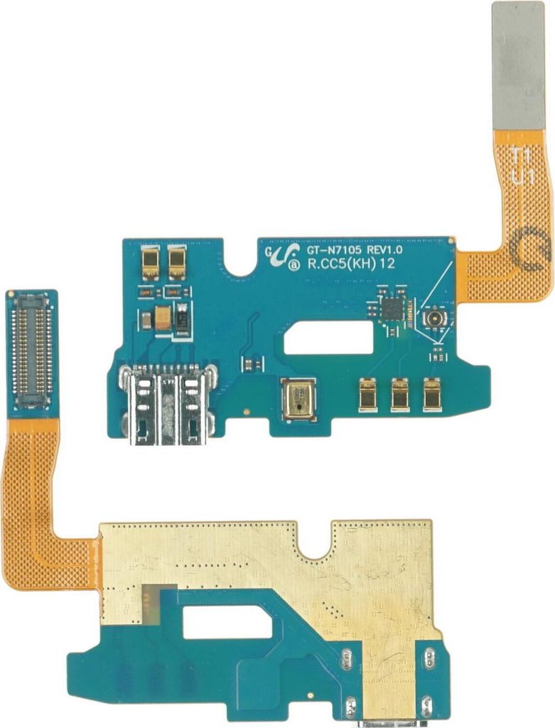 Ladebuchse für Samsung Galaxy Note 2 LTE (GT-N7105) microUSB Flexkabel Mikrofon Ladeanschluss Lade Eingang