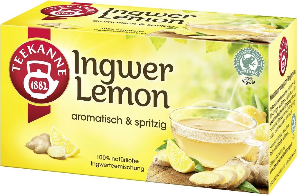 TEEKANNE Ingwer-Lemon  20 Btl. à 1,75g Produktbild 