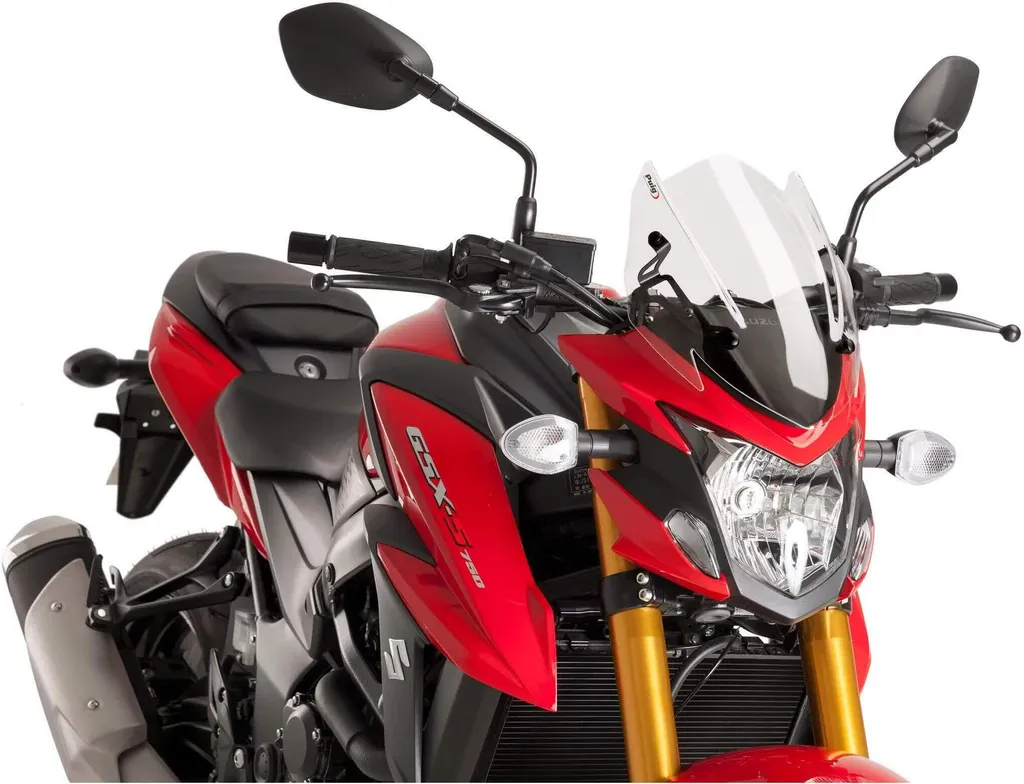 Moins de vent sur Suzuki GSX-S avec la bulle PUIG Naked Sport Incolore