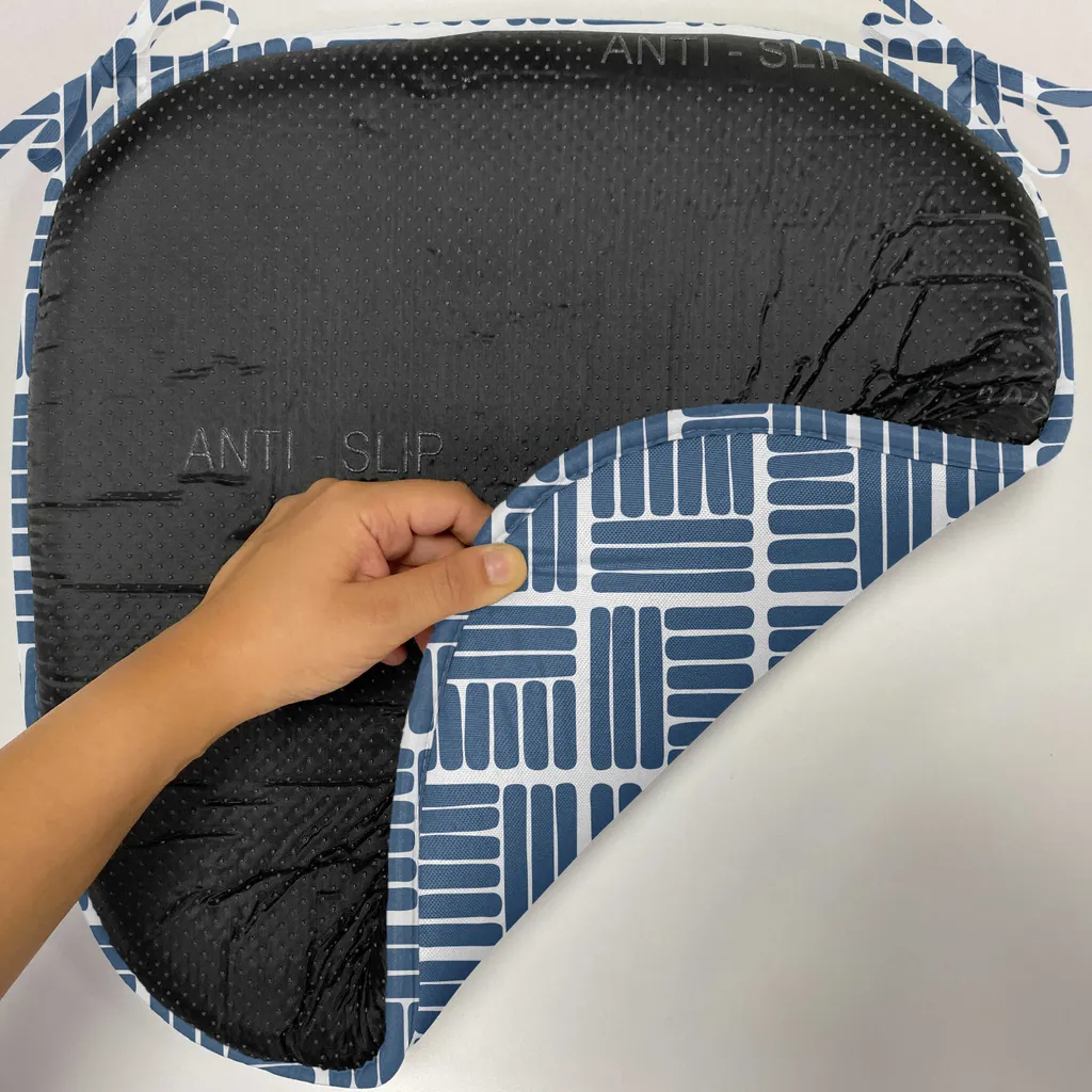Set 4 Cuscini Sedie ABAKUHAUS 40x40 Blu Notte - Impermeabili con Lacci - 2