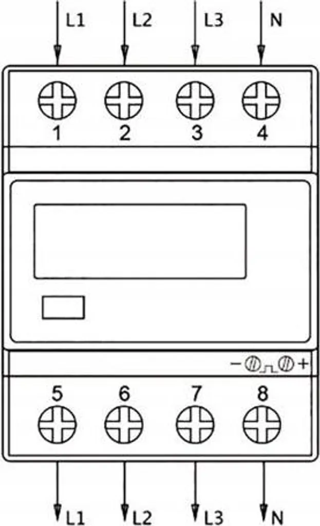 Compteur électrique triphasé 4P MID EASTRON bidirectionnel pour tableau - 4