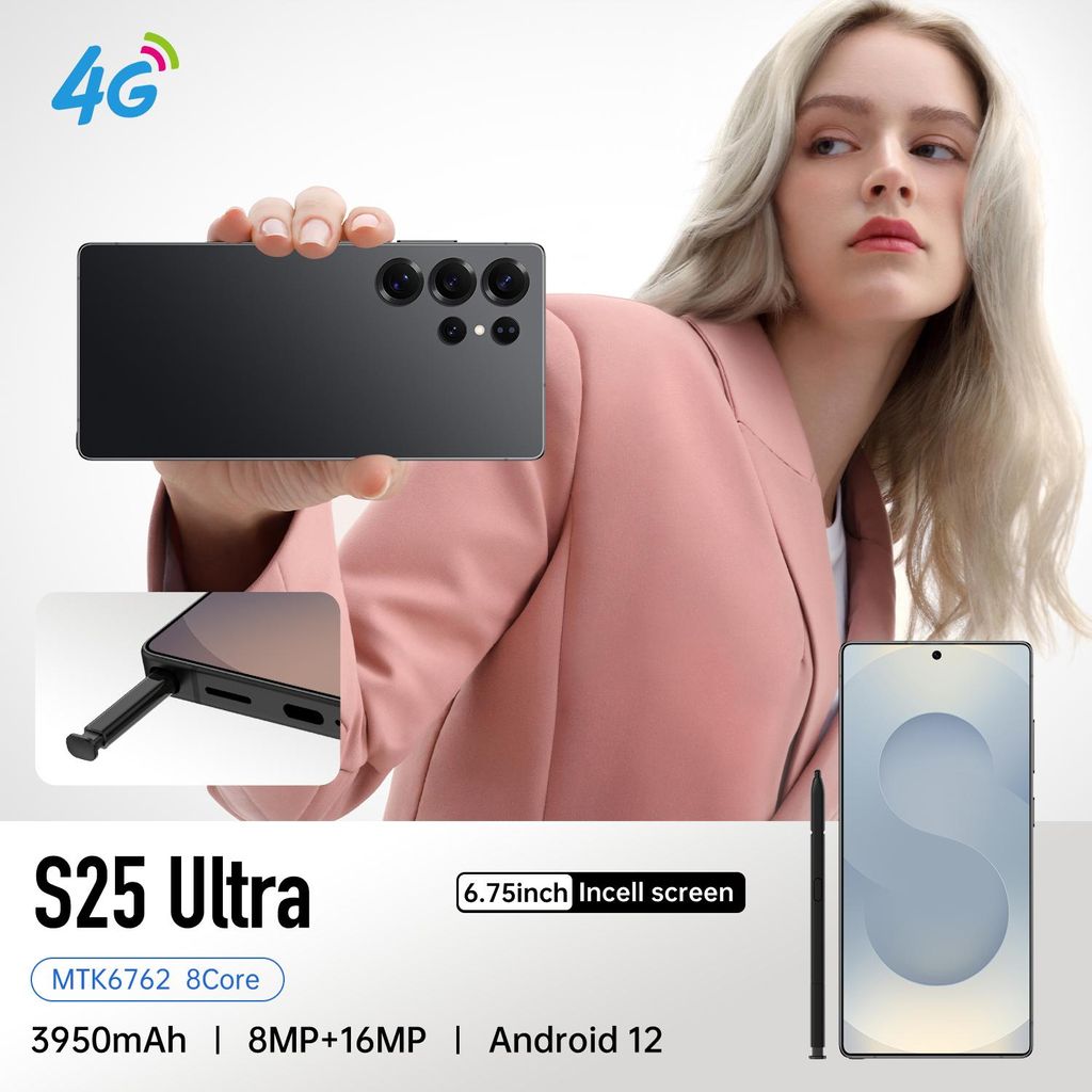 Smartphones, unterstützen Sie 4G LTE FDD TDD,6,75-Zoll-Display,4GB RAM + 64GB ROM/TF 256GB, 5MP+16MP Dual Kameras, Dual SIM Karten, Metallrahmen