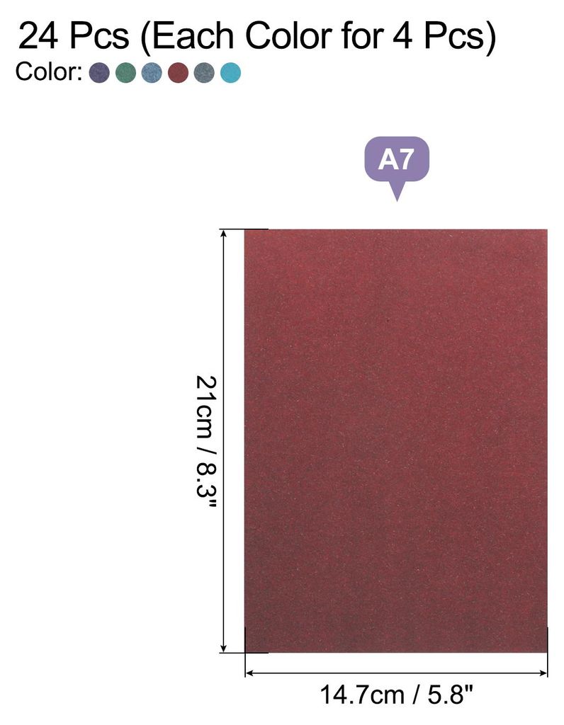 Zyanotyp-Papier, 24 Blatt Sonnendruckpapier-Set Hochsensibles Sonnenpapier Farbiges Bastelpapier fš¹r Erwachsene DIY-Projekt Kunst, 21x14,7 cm (A5)