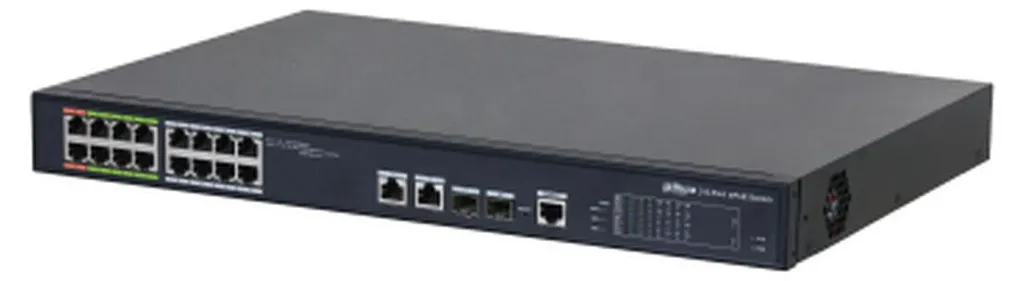 Switch Dahua DH-LR2218-16ET-240-V2 ePoE 16 Ports Fast Ethernet Noir