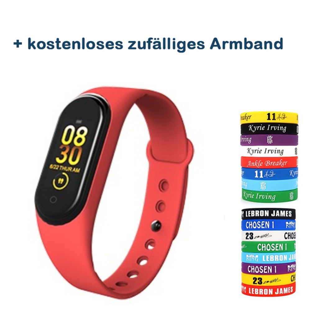 Smart Armband Uhr Aktivitätstracker Fitness Tracker Pulsuhr Smartwatch Blutdruck 