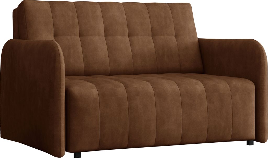 MIRJAN24 Schlafsofa Viva Grand II, 2 Sitzer Polstersofa inkl. Kissen, mit Bettkasten und Schlaffunktion, Stilvoll Couch (Farbe: Country 08)