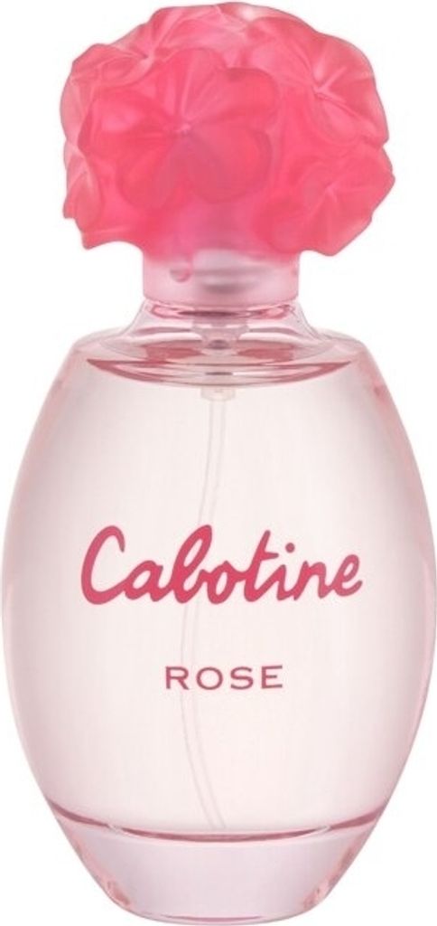 A bottle of Gres Cabotine Rose Eau de Toilette for women.