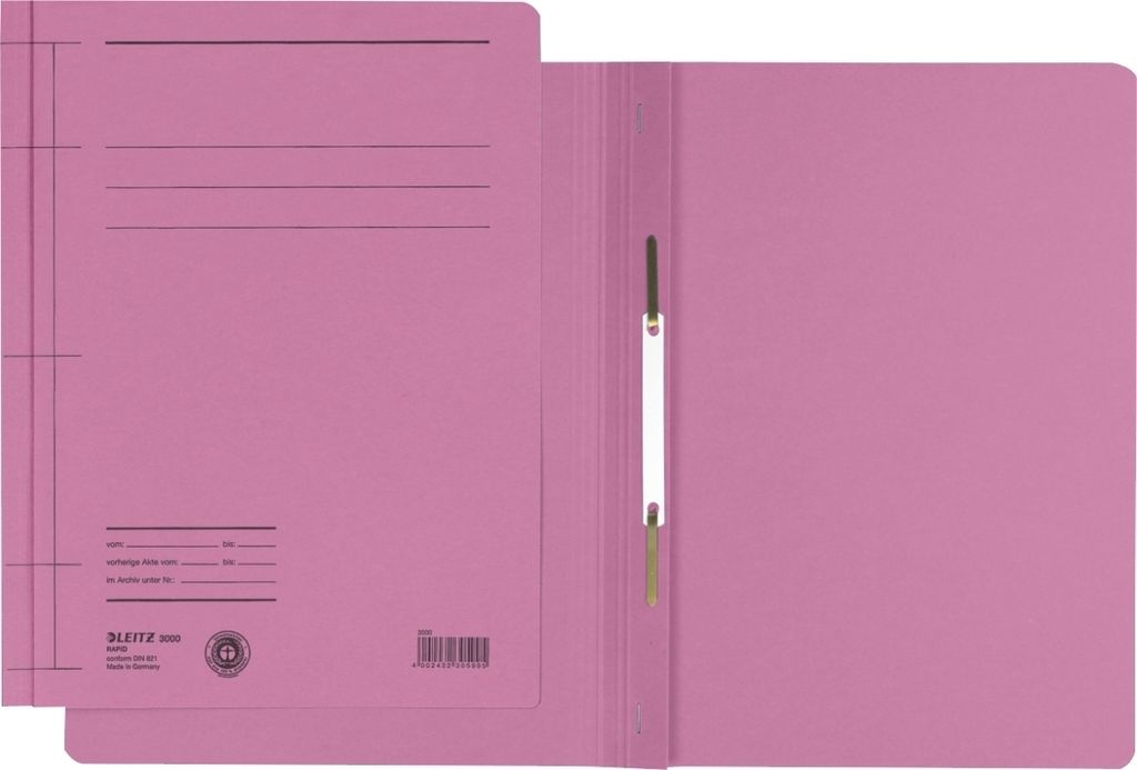 25 LEITZ Schnellhefter 3000 Karton pink DIN A4