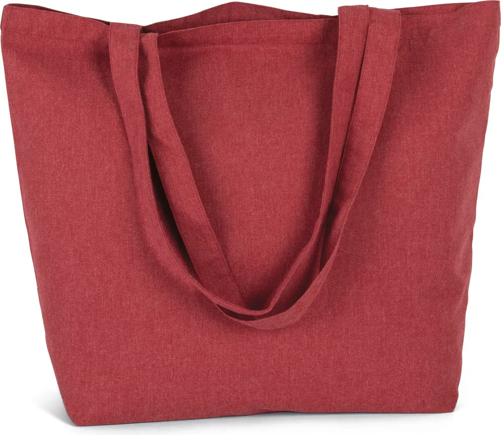 Kimood Borsa Juta con Manico Design Anello K - Shopper Sostenibile