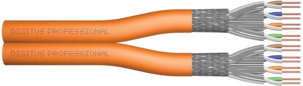 Câble Cat.7 DIGITUS S/FTP Duplex 100m Dca : finissez-en avec les parasites