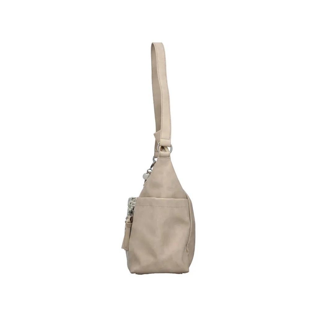 Rieker borsa a tracolla da donna tasche esterne con zip H1538, colore:Beige