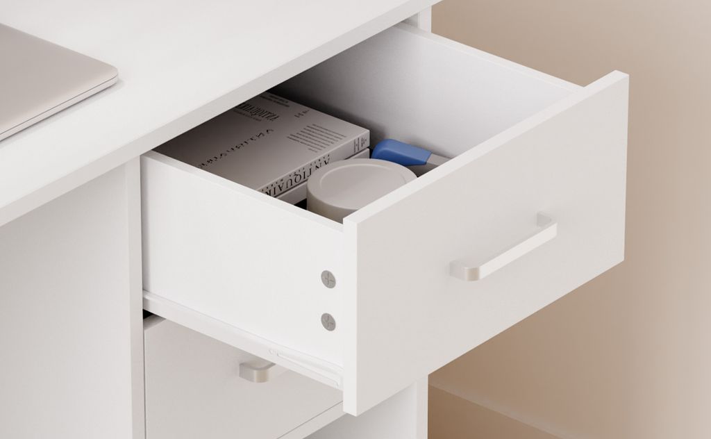 Mondeer Schreibtisch Computertisch mit Aufbewahrungsschrank Produktbild 6