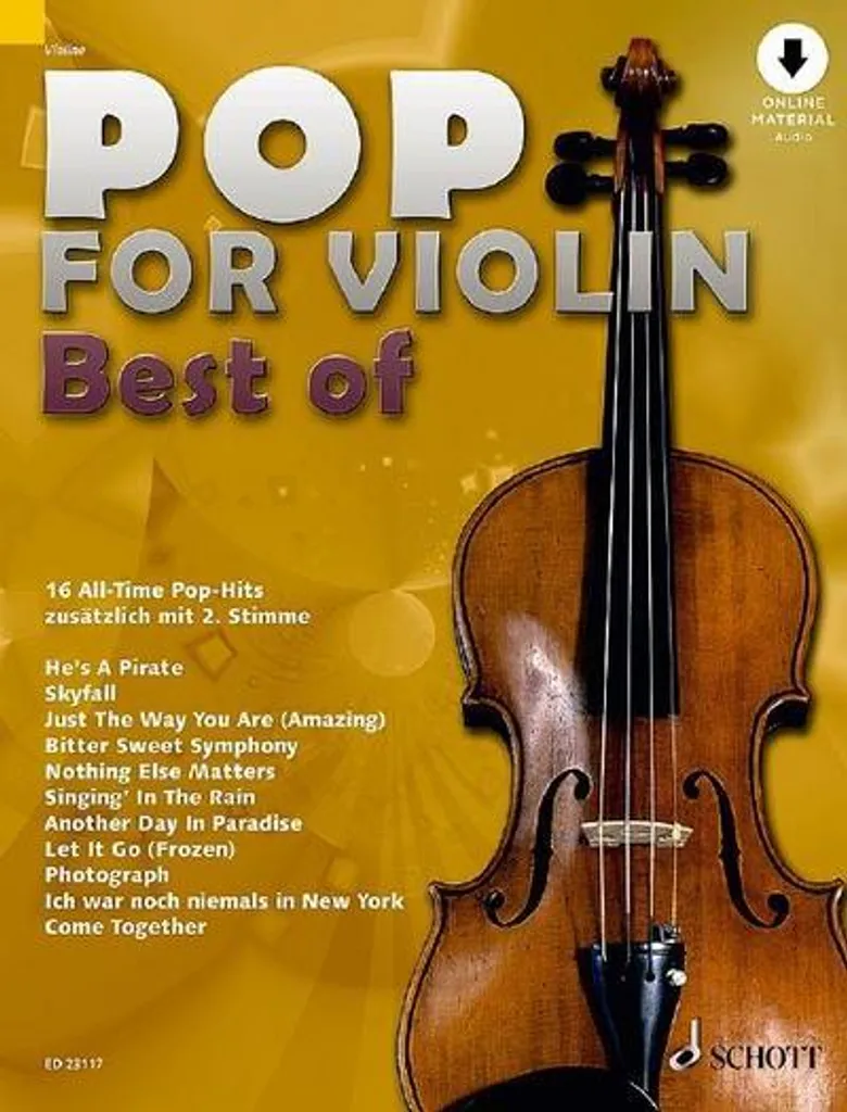 Pop for Violin : Arrangements Modernes et Doigtés pour le Violon