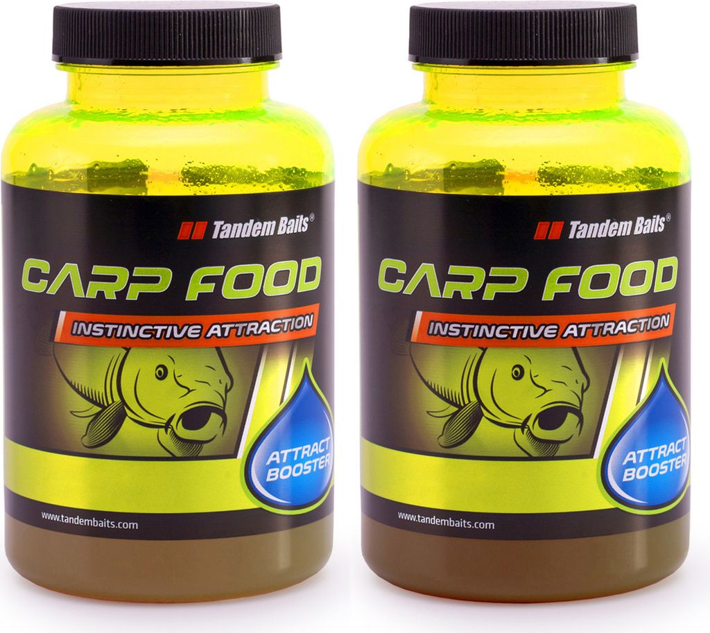 Tandem Baits 2-er Set Carp Food Attract Booster Fish Flavour Mix, Karpfen Angeln ohne Mühe, Köder zum Große-Fische-Angeln, Karpfenzubehör für ...