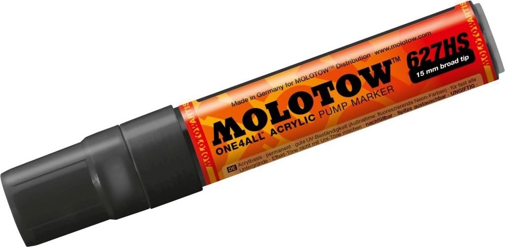Permanentmarker One4All 627 HS nachfüllbar 15mm signalschwarz Packung mit 6 Stück