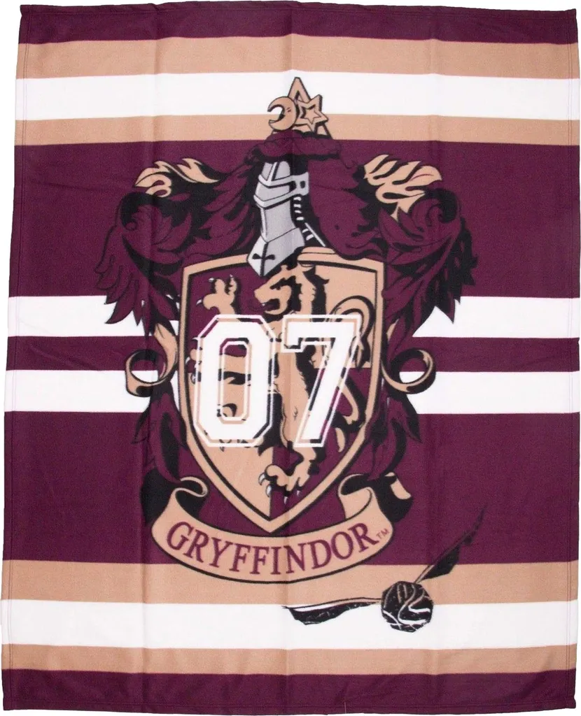 Harry Potter Couverture Gryffondor Polaire TC596 Rouge 150 x 100 cm