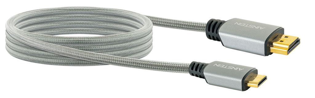 AINSTEIN Highspeed HDMI Kabel mit Ethernet, 4K, Full HD, 3D, Ultra HD »mit Mini HDMI Stecker«