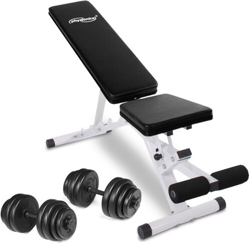 Physionics® Multifunktion Hantelbank + Kurzhantel Set 30 kg Produktbild 10