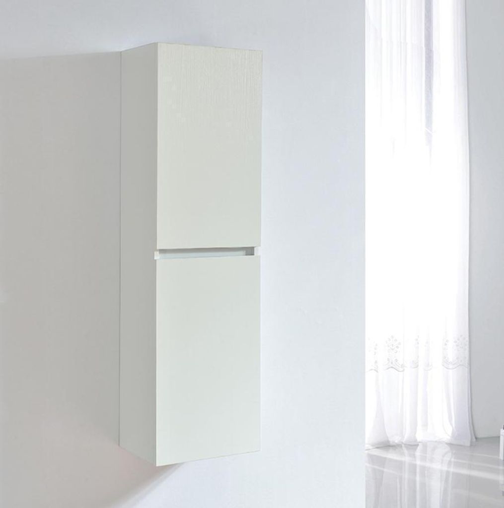 Großer Hängeschrank in Melamin mit weißem Finish LINEA