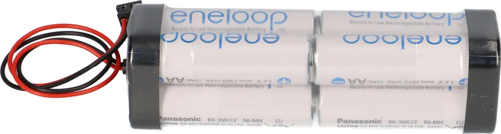 Pack d'accus eneloop 9,6V 2000mAh F2x2x2 pour cellule Graupner AA
